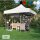 3x3 m Faltpavillon ECONOMY ohne Seitenwände, beige
