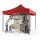 3x3 m Faltpavillon ECONOMY ohne Seitenwände, rot