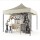 3x3 m Faltpavillon ECONOMY mit 3 Seitenwänden, beige