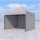 3x3 m Faltpavillon ECONOMY mit 3 Seitenwänden, grau