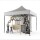 3x3 m Faltpavillon ECONOMY mit 3 Seitenwänden, grau