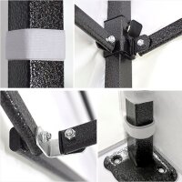 3x3 m Faltpavillon ECONOMY mit 3 Seitenwänden, schwarz
