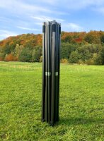3x4,5 m Faltpavillon ECONOMY mit 3 Seitenwänden, schwarz
