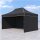3x4,5 m Faltpavillon ECONOMY mit 3 Seitenwänden, schwarz