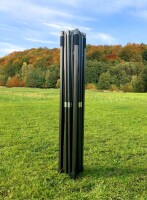 3x6 m Faltpavillon ECONOMY mit 3 Seitenwänden, schwarz
