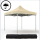 3x3 m Faltpavillon PREMIUM mit 4 Seitenwänden, beige