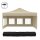 3x4,5 m Faltpavillon PREMIUM mit 4 Seitenwänden, beige