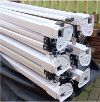 3x6 m Faltpavillon PREMIUM mit 4 Seitenwänden, weiß