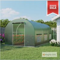 2x3 m Foliengewächshaus EVERGREEN, grün