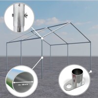 3x4 m Lagerzelt SMART PE, weiß