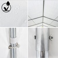 3x4 m Lagerzelt SMART PE, weiß