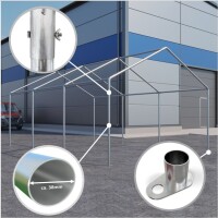 4x6 m Lagerzelt SMART PE, weiß