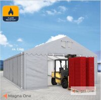 8x12 m  Lagerzelt PROFESSIONAL PLUS, grau