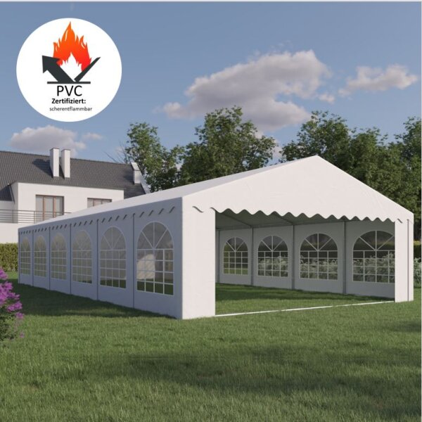 6x12 m Partyzelt PREMIUM PLUS, weiß