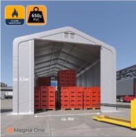 6x12 m H: 5m Zelthalle GOLIATH, grau