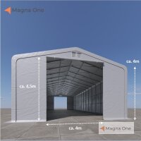 8x20 m H: 5m Zelthalle GOLIATH, grau