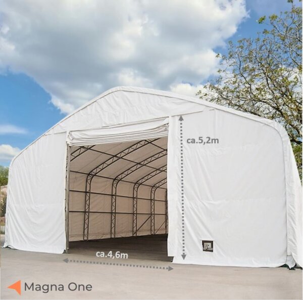 15x30 m H: 7,3m Zelthalle STAHLBERG, weiß