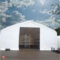 15x30 m H: 7,3m Zelthalle STAHLBERG, weiß