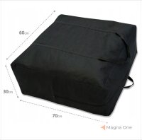 Zelttasche Tragetasche QUADER: ca. 70x60x30 cm, schwarz