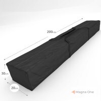 Zelttasche Tragetasche LANG: ca. 200x30x20 cm, schwarz
