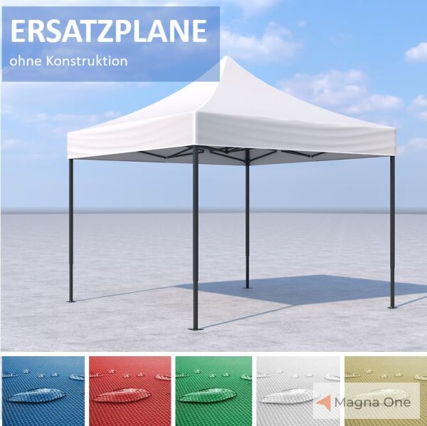 3x3 m ERSATZDACH für Faltpavillon, weiß
