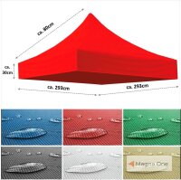 3x3 m ERSATZDACH für Faltpavillon, weiß