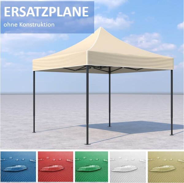 3x3 m ERSATZDACH für Faltpavillon, beige