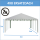 4x8 m Ersatzdach für Partyzelt Lagerzelt PREMIUM PVC, weiß