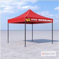 3x3 m Faltpavillon ECONOMY ohne Seitenwände, rot,...