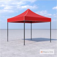 3x3 m Faltpavillon ECONOMY ohne Seitenwände, rot,...