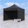 3x3 m Faltpavillon ECONOMY mit 3 Seitenwänden, schwarz, mit Bedruckung