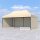 3x6 m Faltpavillon ECONOMY mit 3 Seitenwänden, beige, mit Bedruckung