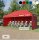 3x6 m Faltpavillon ECONOMY mit 3 Seitenwänden, rot, mit Bedruckung