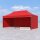 3x6 m Faltpavillon ECONOMY mit 3 Seitenwänden, rot, mit Bedruckung