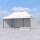 3x6 m Faltpavillon ECONOMY mit 3 Seitenwänden, weiß, mit Bedruckung