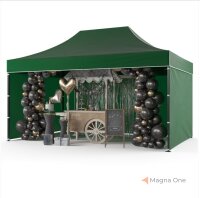 3x4,5 m Faltpavillon ECONOMY mit 3 Seitenwänden,...
