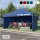 3x4,5 m Faltpavillon ECONOMY mit 3 Seitenwänden, blau, mit Bedruckung