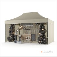 3x4,5 m Faltpavillon ECONOMY mit 3 Seitenwänden,...