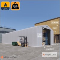 8x20 m H: 4,25m Zelthalle GOLIATH, grau